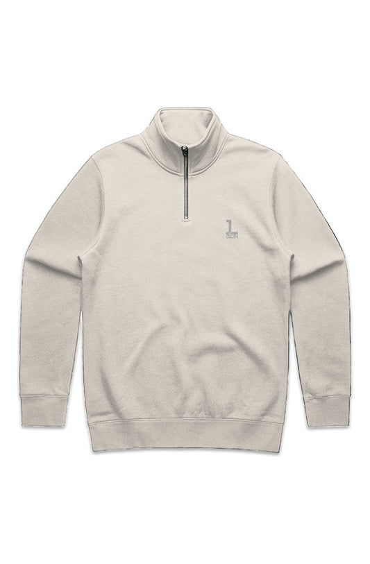 MENS STENCIL HALF ZIP