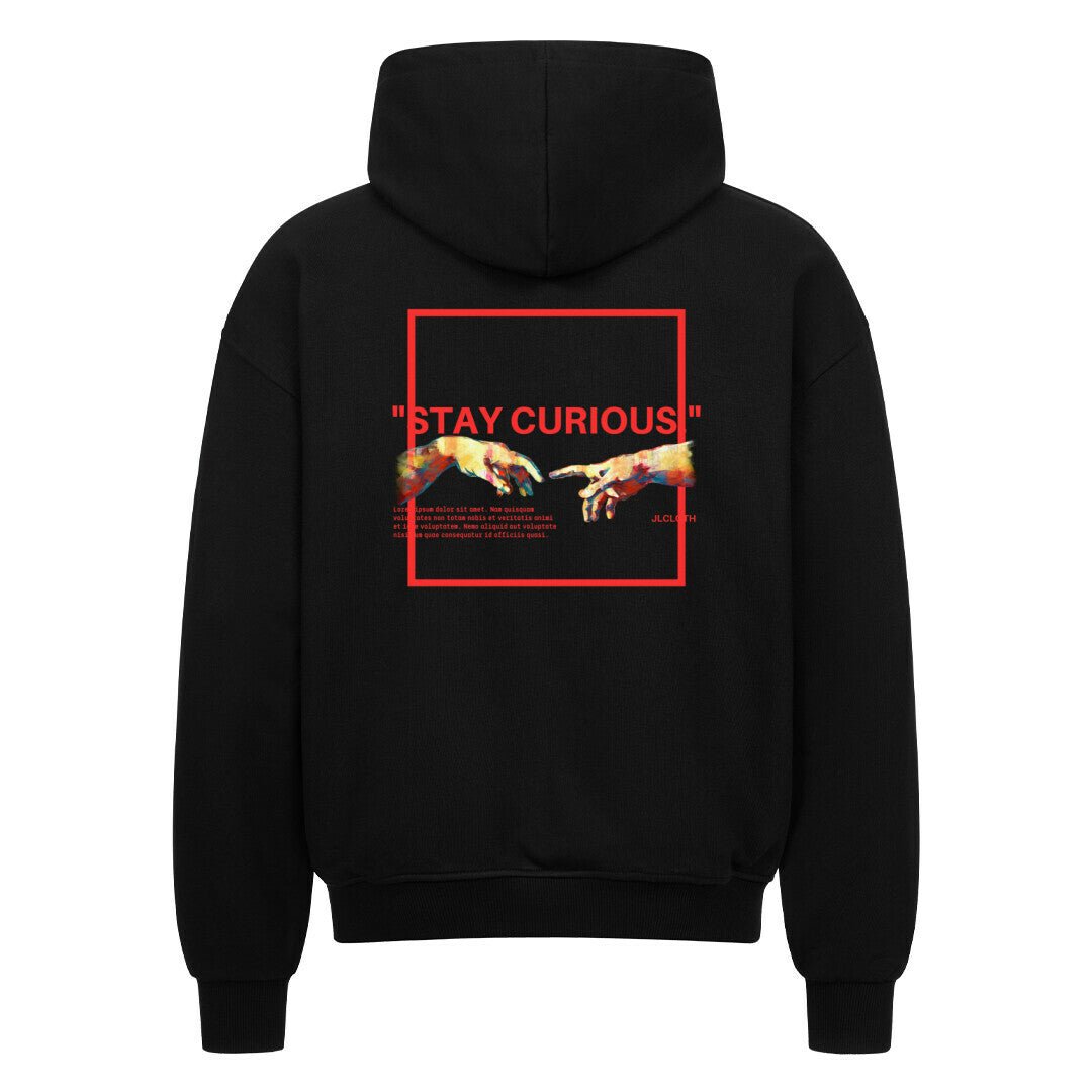 ,,Stay Curious'' - Oversized Zipper Hoodie - JLclothHoodie
