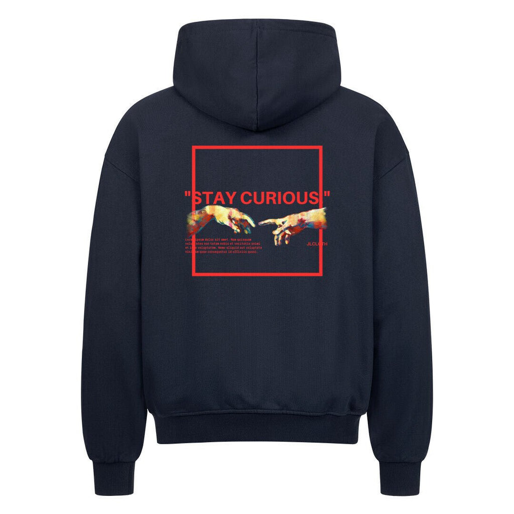 ,,Stay Curious'' - Oversized Zipper Hoodie - JLclothHoodie