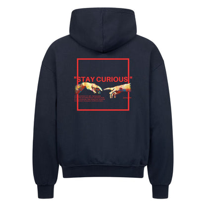 ,,Stay Curious'' - Oversized Zipper Hoodie - JLclothHoodie