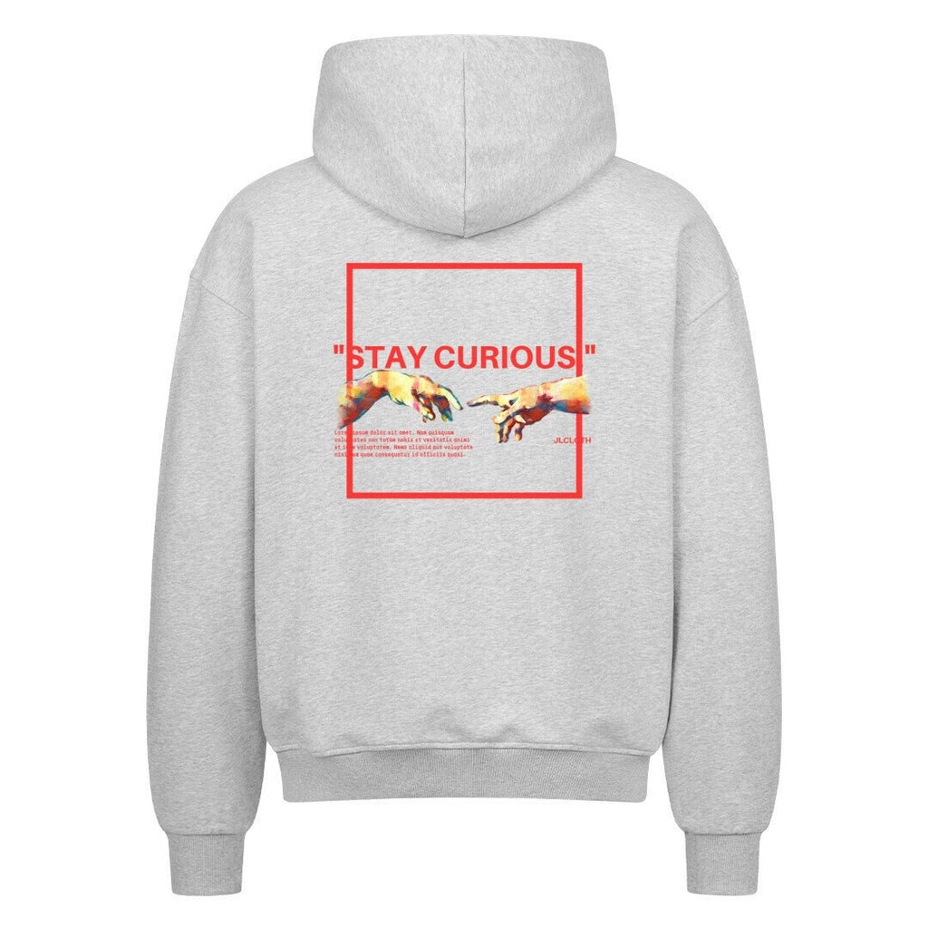 ,,Stay Curious'' - Oversized Zipper Hoodie - JLclothHoodie