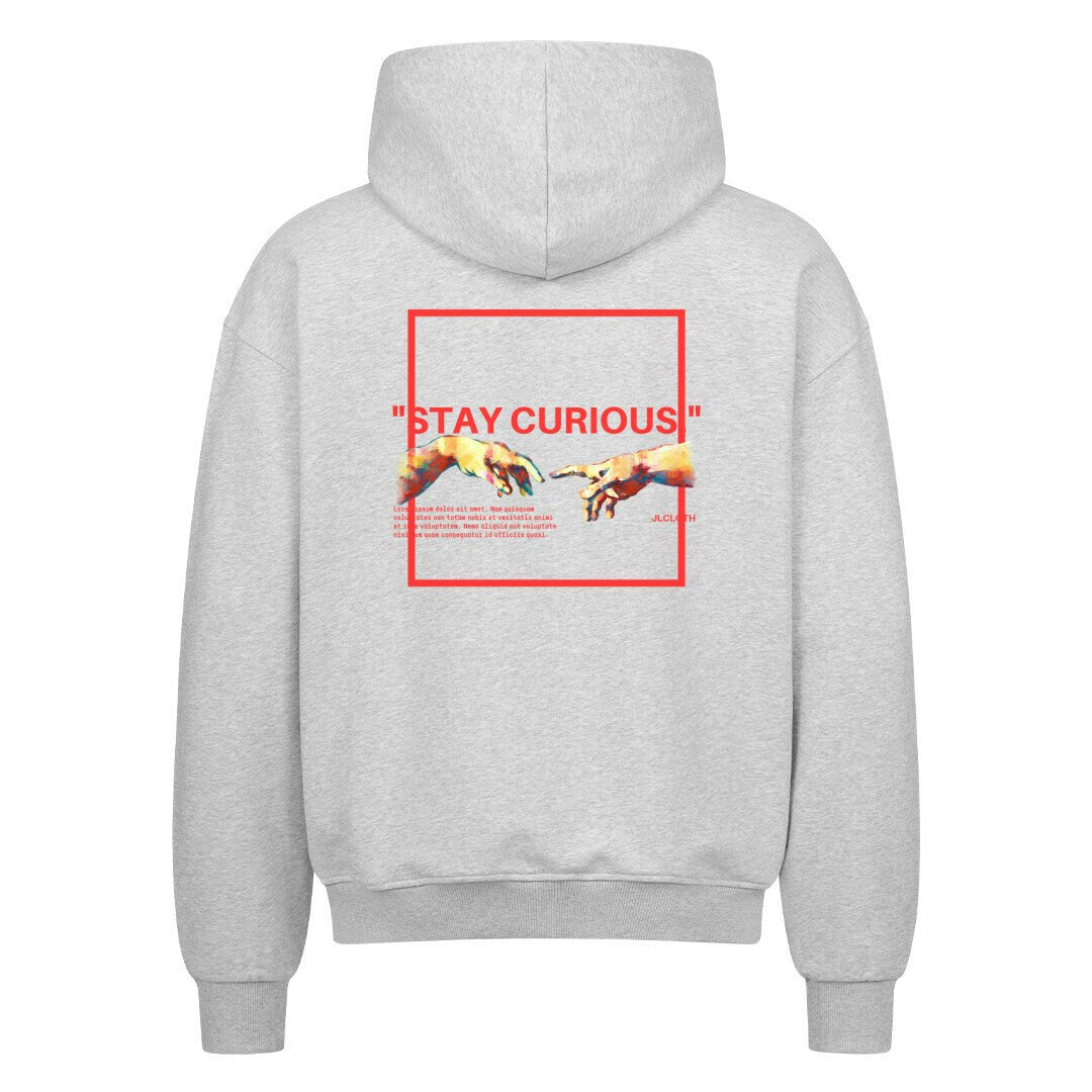 ,,Stay Curious'' - Oversized Zipper Hoodie - JLclothHoodie