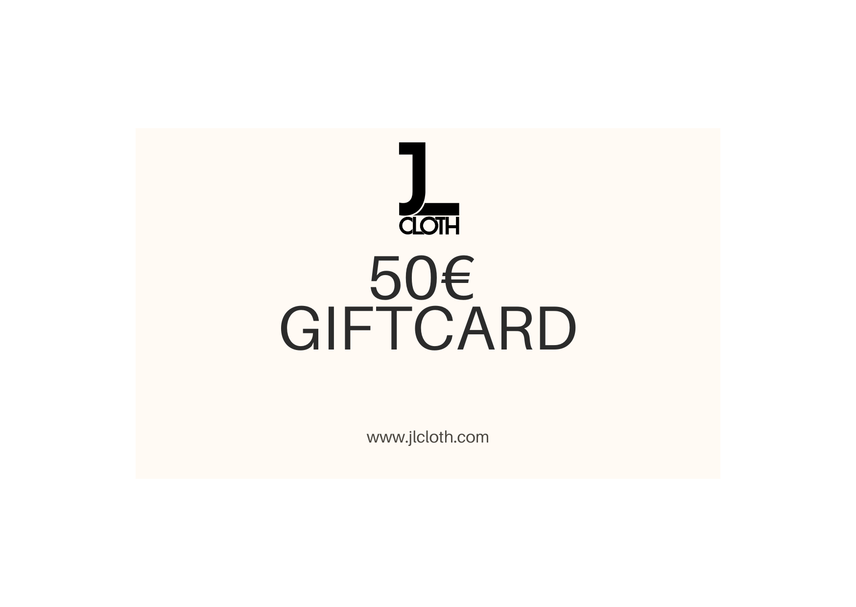 JLcloth GIFTCARD 50 - JLcloth