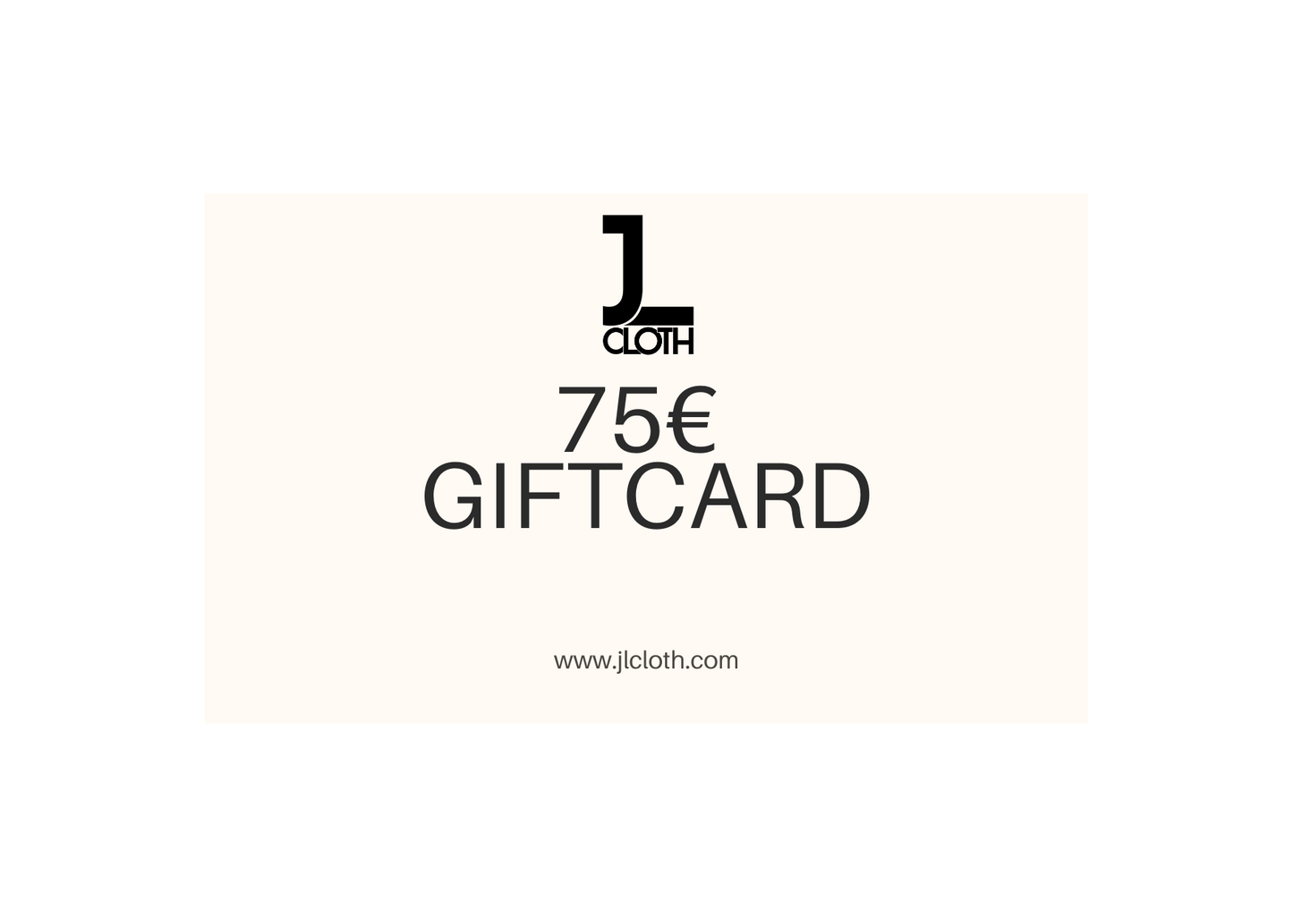 JLcloth GIFTCARD 75 - JLcloth
