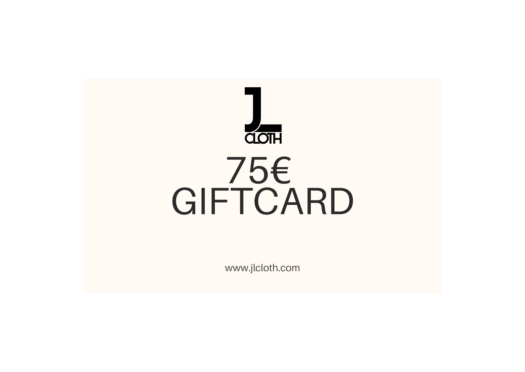 JLcloth GIFTCARD 75 - JLcloth